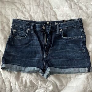 New Auth Seven jeans denim shorts sz 16 girls